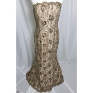 Jovani Floor Length Strapless Mermaid Gown Size 12 Prom Formal